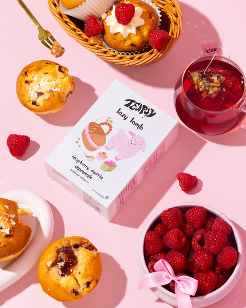 "Lazy Lamb" Raspberry Muffin Chamomile Tea