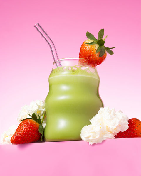 "Lucky Charm" Strawberries & Cream Matcha